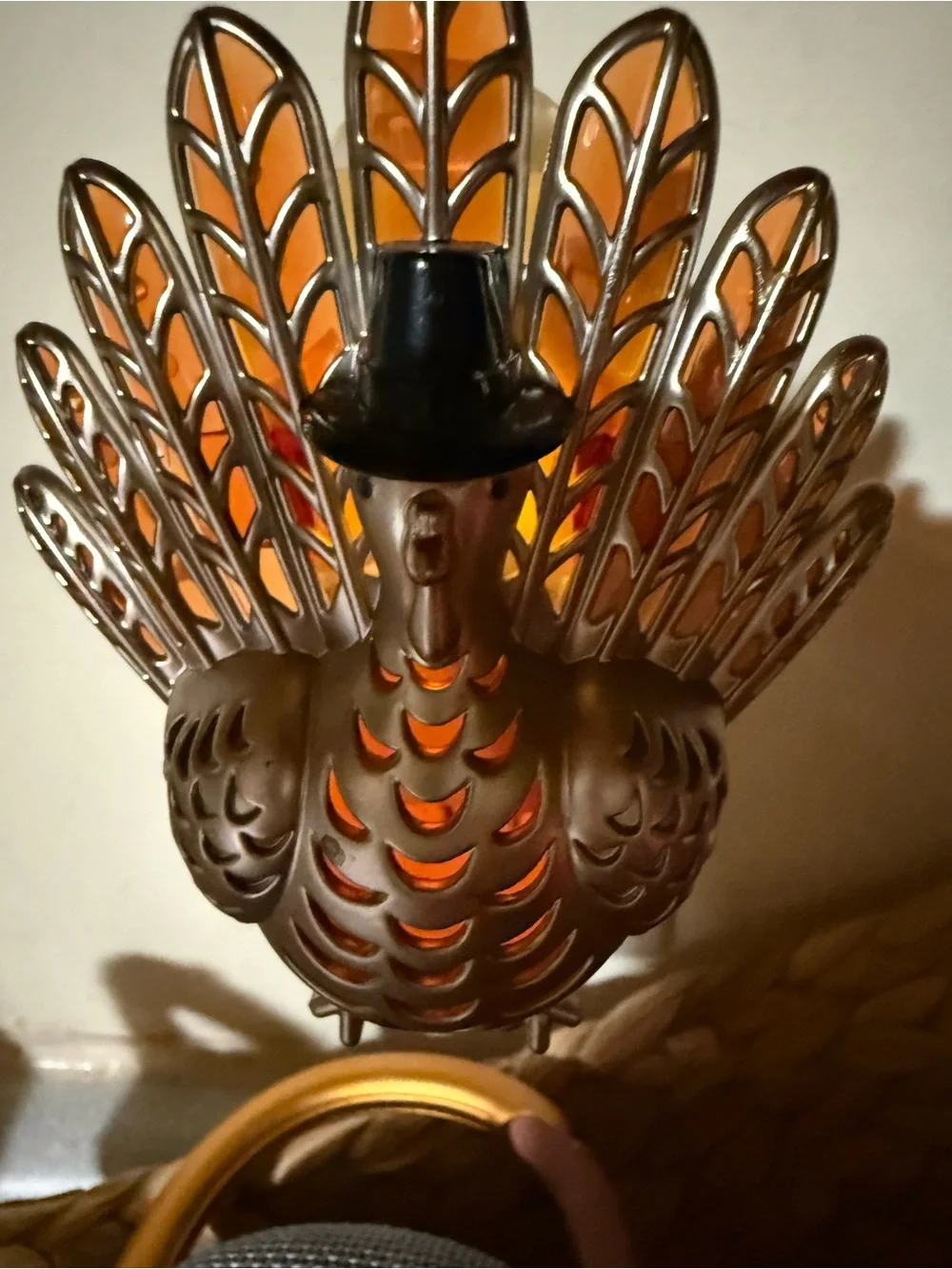 Bath & Body Works Metallic Bronze and Black Turkey Nightlight
